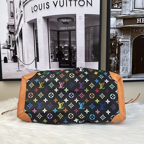 Louis Vuitton LV Shoulder Bag Ursula Black Monogram Multicolor - Picture 12 of 16